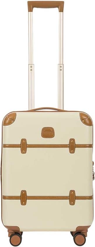 brics handbagage harde koffer trolley reiskoffer bellagio 55 cm beige