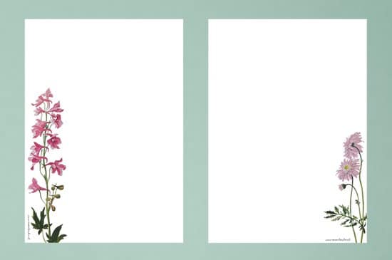 briefpapier 24 vellen a4 formaat bloemen duo postpapier met bloemen