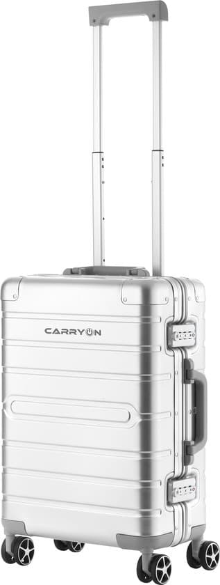 carryon uld handbagage luxe aluminium trolley 55cm dubbel tsa slot