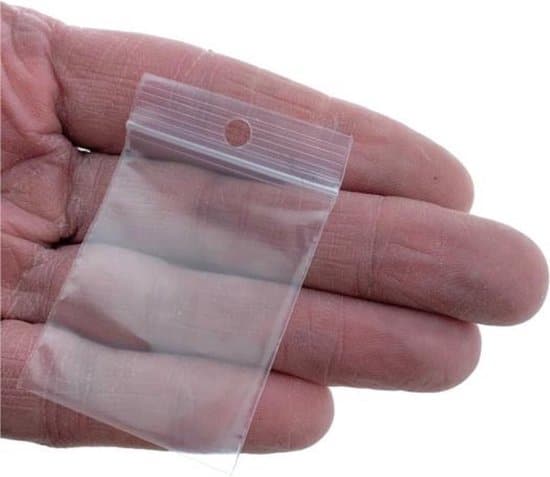 kleine gripzakjes 6x4cm cadebo zakje van 100 stuks transparant gratis 1