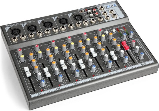 mengpaneel vonyx vmm f701 professionele 7 kanaals mixer met oa mp3