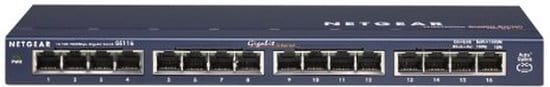netgear prosafe gs116ge netwerk switch unmanaged 16 poorten