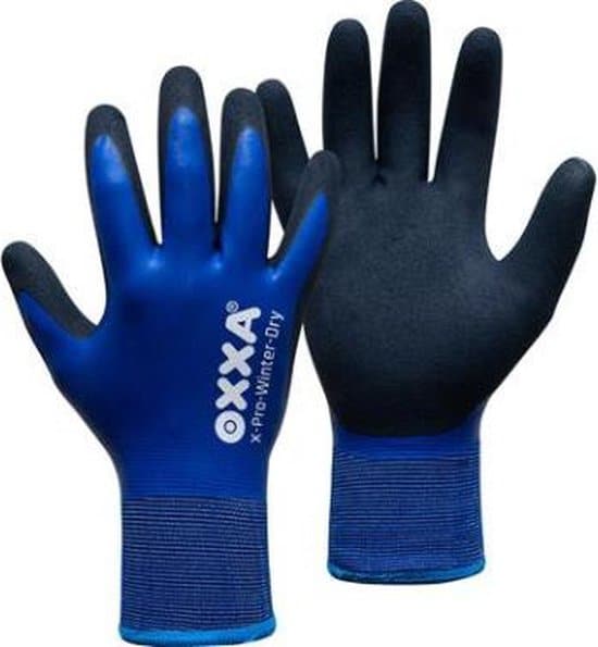 oxxa premium x pro winter dry 51 870 waterdichte handschoen blauw 10