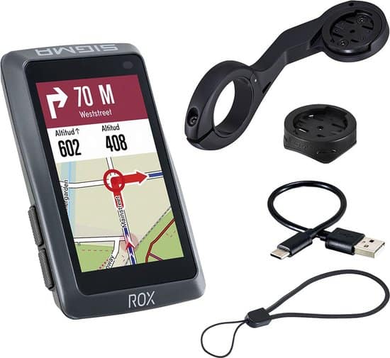 sigma rox 121 evo gps fietscomputer night gray long butler gps out front