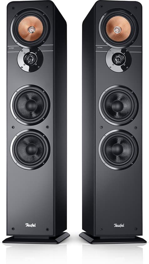 teufel ultima 40 vloerstaande hifi stereo speakers 3 kanaals systeem set