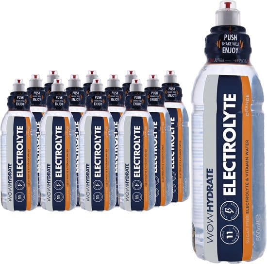 wow hydrate electrolyte sportdrinks orange 12 x 500 ml