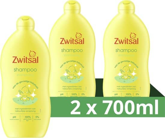 zwitsal baby shampoo 2 x 700 ml voordeelverpakking