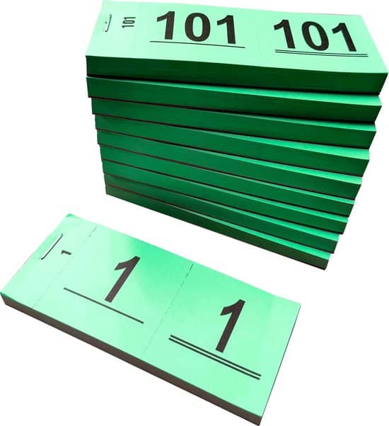 dula garderobenummers nummerblok groen
