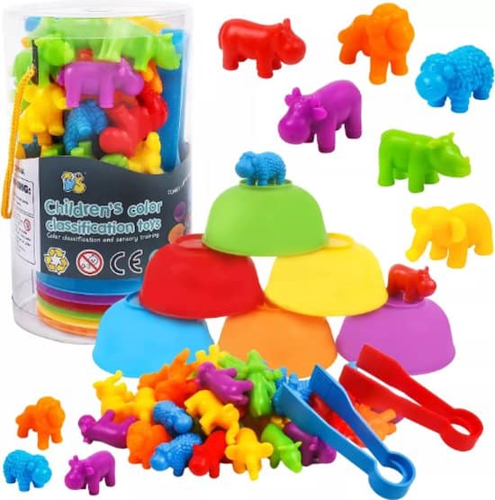 montessori sorteer speelgoed dieren 17 x 95 cm sensory motoriek