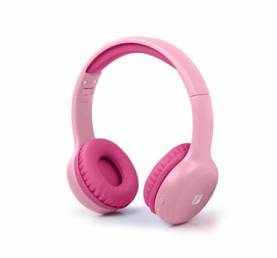 muse m 215btp draadloze bluetooth stereo hoofdtelefoon voor kinderen roze
