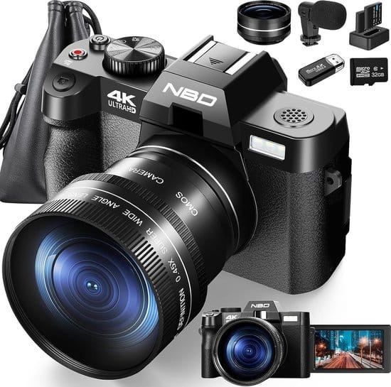nbd digitale camera 4k compact camera met automatische scherpstelling 1 2