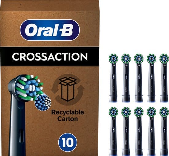 oral b cross action pro opzetborstels zwart met