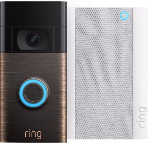 ring video doorbell gen 2 lichtbrons chime pro