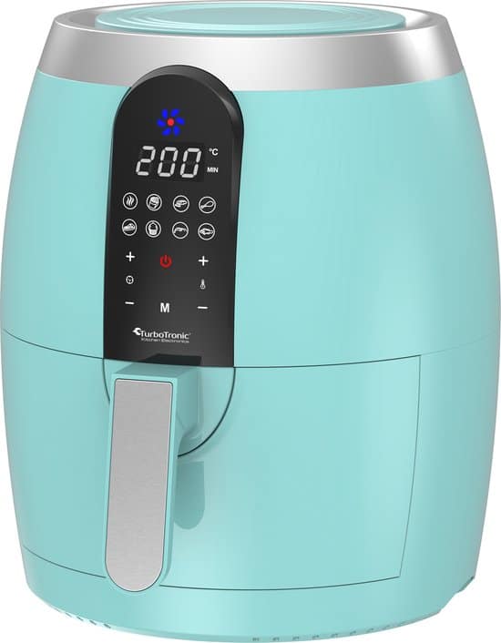 turbotronic af10d digitale airfryer heteluchtfriteuse 35l turquoise