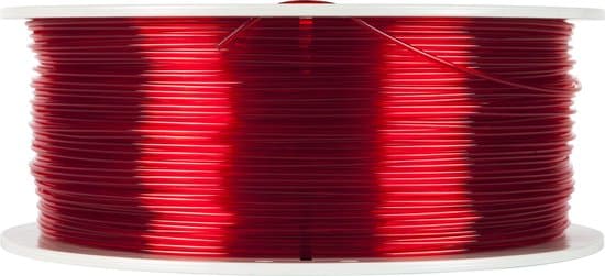 verbatim 55054 3d printer filament pet g 175mm 1kg rood transparant