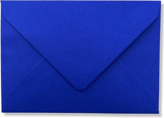 cards crafts 50 luxe enveloppen c7 cobalt blauw 8 1x11 4cm 120