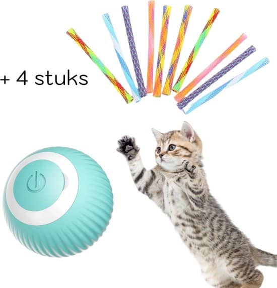 chicnest kattenspeelgoed automatisch rollende kattenbal bal kattenbal