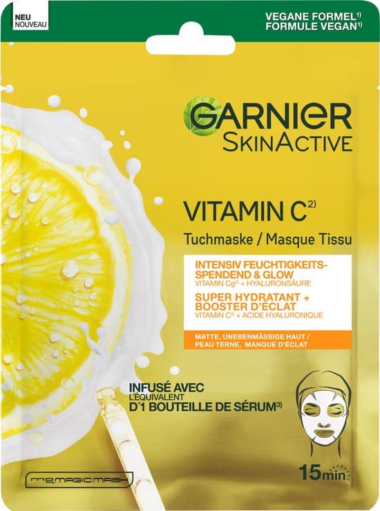 garnier skinactive tissue gezichtsmasker met vitamine c 1 stuk