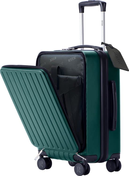 ryer handbagage koffer 36l dubbel tsa slot extra sterke rits met voorvak 5