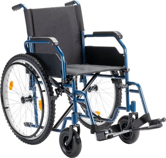 sky offroad rolstoel met luchtbanden mountainbike banden blauw