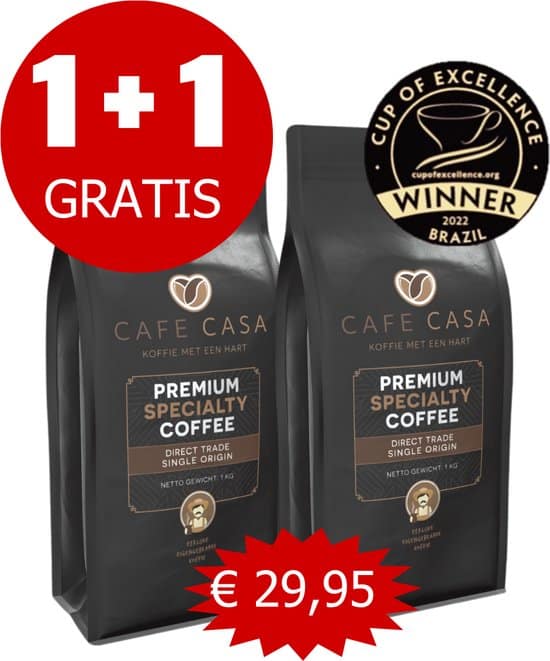 cafecasa specialty coffees 1 kg 1 1 gratis bij selecteren van 2 stuks