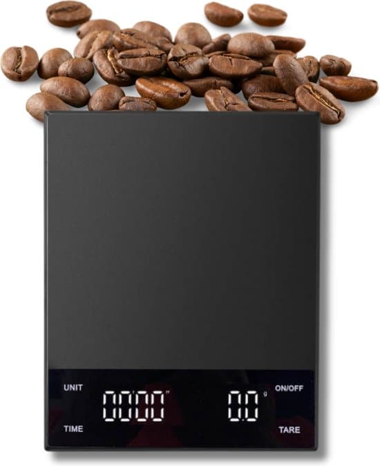 koffie weegschaal met timer keukenweegschaal digitaal barista weegschaal