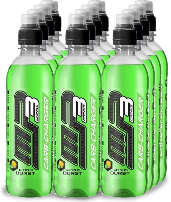 mp3 carb charger citrus burst 12 x 500 ml energiedrank sportdrank