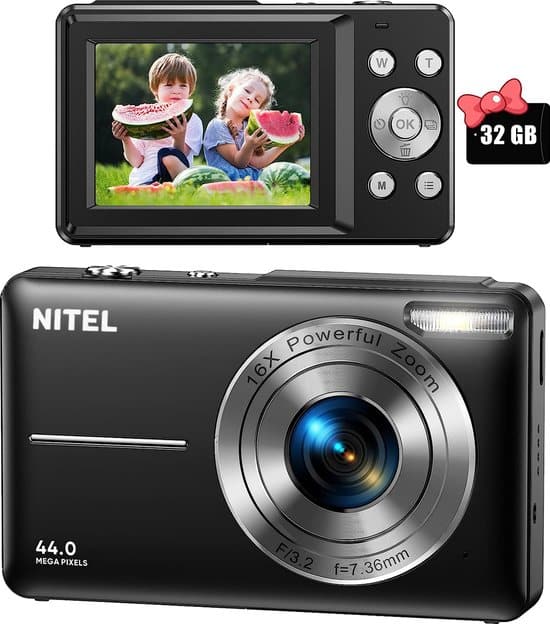 nitel digitale camera fototoestel fotocamera compact camera vlog