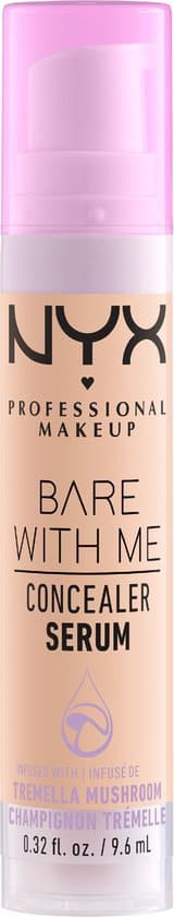 nyx professional makeup bare with me concealer serum vanilla concealer