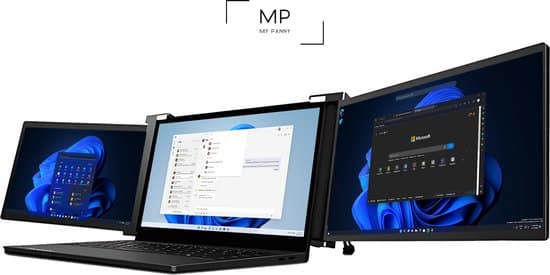 mp portable monitor tri screen dual portable monitor extra beeldscherm
