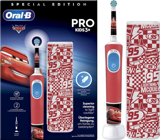 oral b pro kids cars elektrische tandenborstel ontworpen door braun