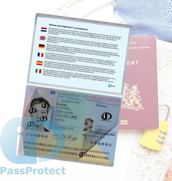 passprotect voor paspoort beschermfolie herbruikbaar voorkom