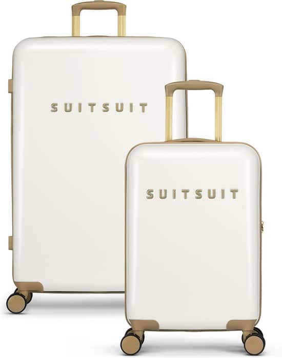 suitsuit fusion kofferset 2delig 55 76 cm 127l wit 1