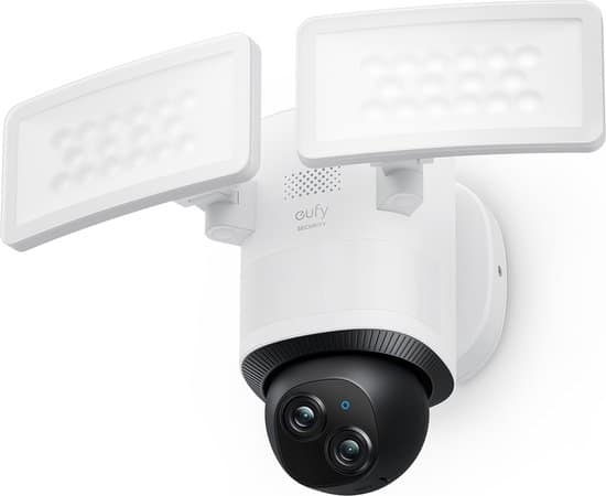 eufy e340 floodlight beveiligingscamera met verlichting bedraad wit