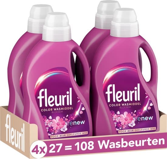 fleuril renew bloesem vloeibaar wasmiddel voordeelverpakking 4x27 1