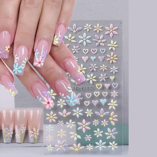 guapa nagelstickers bloemen stickers nail art nagel stickers