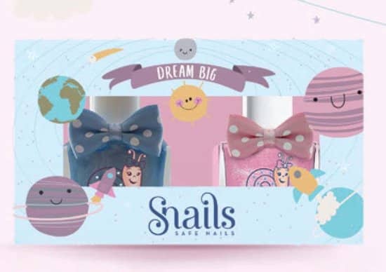 kinderen meisjes nagellak snails veilig afwasbaar duopack dream big