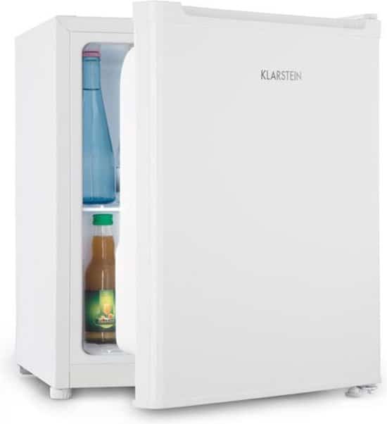 klarstein snoopy eco mini koelkast met vriesvak 41 liter 39 db wit