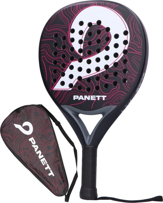 panett padel racket incl hoes 100 carbon druppelvorm padellen