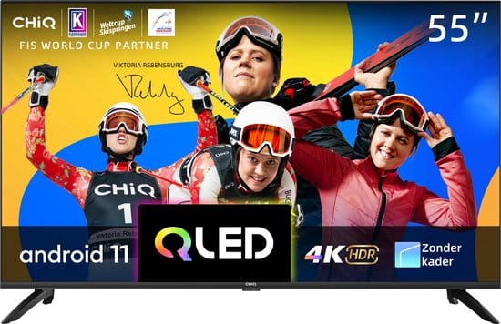 chiq u55qg7l smart tv 55 inch 4k qled android tv ultra hd dolby