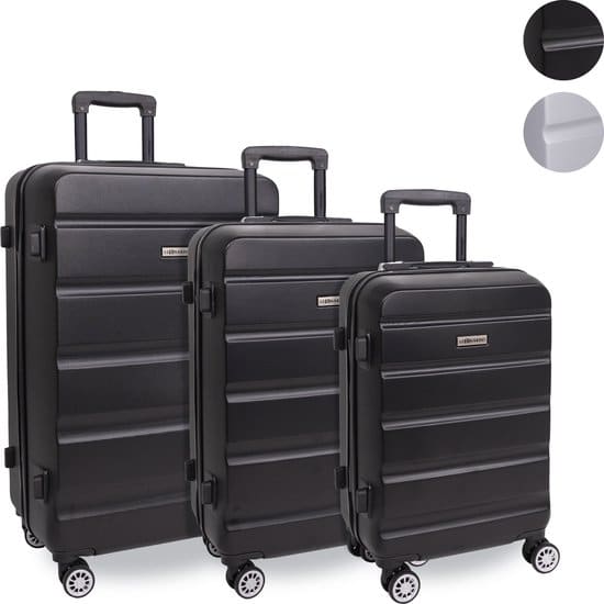 leonardo kofferset 3 delig reiskoffer met wielen ruimbagage handbagage 1