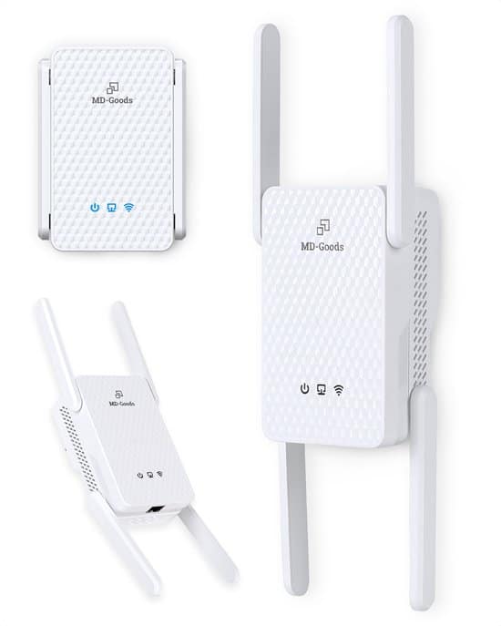 md goods wifi versterker stopcontact 3000mbps wifi 6 repeater