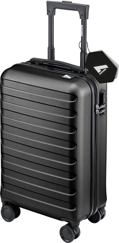 nohrd handbagage koffer zwart reiskoffer met wielen 55x35x20 cm trolley 2