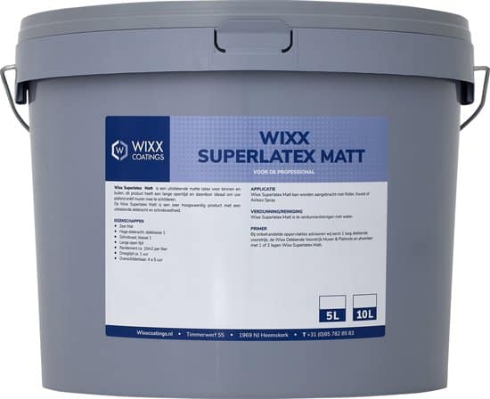 wixx superlatex matt binnen en buiten 5l ral 9005 zwart